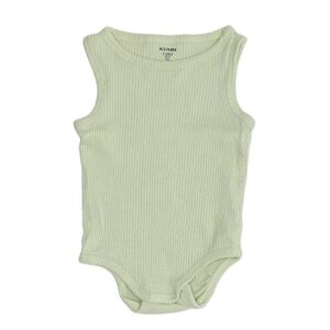 Body bébé garçon vert eau détail