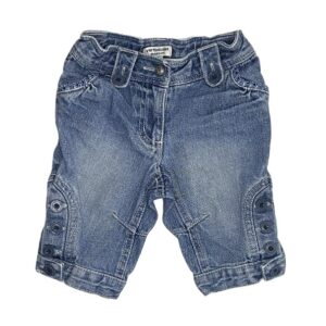 Pantacourt bébé fille en denim