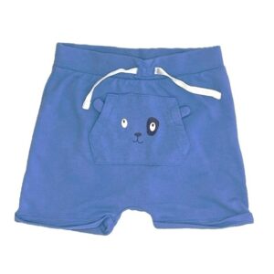 Short bébé garçon bleu Pat et Ripaton