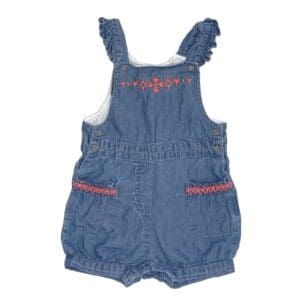 Salopette courte en denim