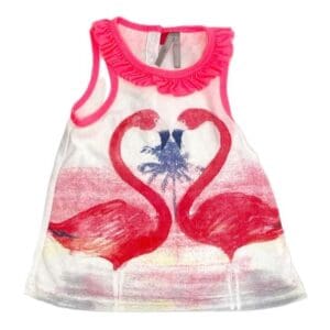 t-shirt bébé fille flamants roses