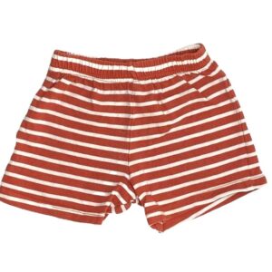 Short bébé garçon rayé rouge