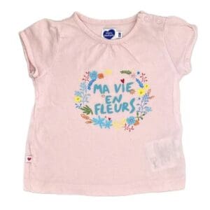 T-shirt bébé fille rose