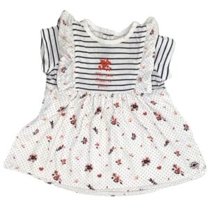 Robe bébé à rayures