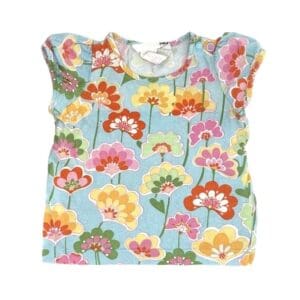 T-shirt bébé fille fleuri