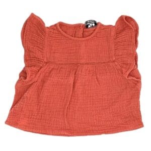 Blouse rose gaze de coton