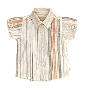 chemise manches courtes bébé à motifs