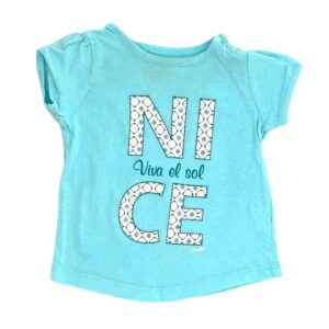 T-shirt bébé fille bleu