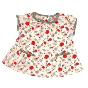 Blouse bébé fleurie