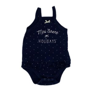 Body bébé fille à pois mini sirène