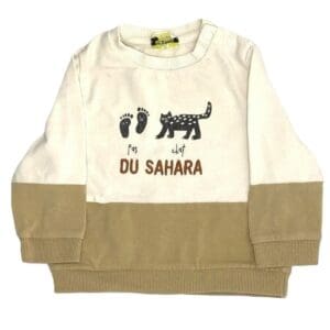 Pull bébé bicolore