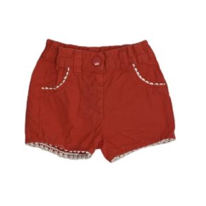 Short bébé fille rouge