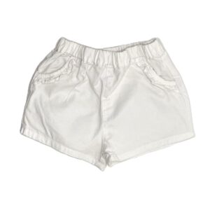 Short bébé fille blanc
