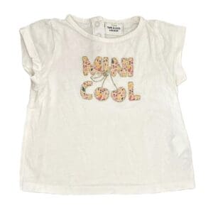 T-shirt bébé fille blanc mini cool
