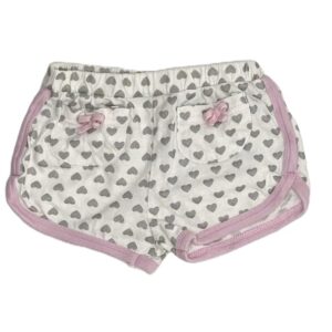 Short bébé fille à coeurs